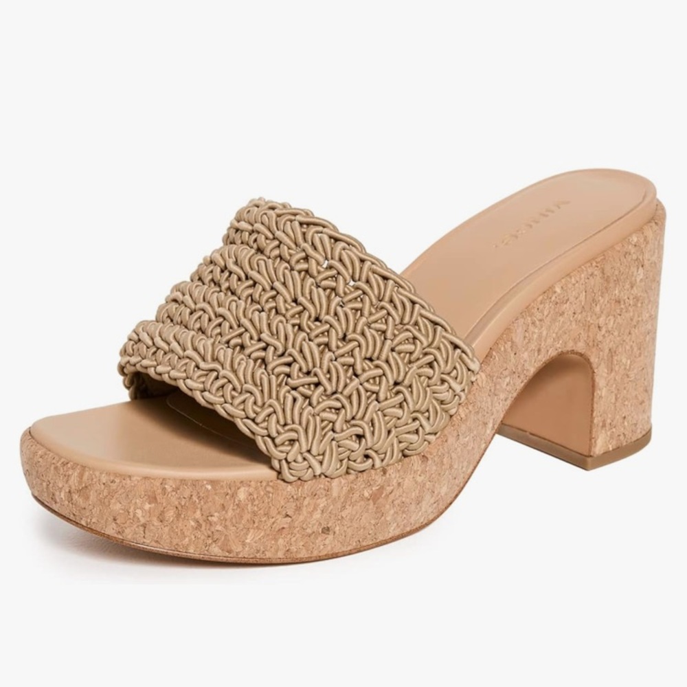 Vince Nicki Crochet Platform Sandal - Size 7.5 M New!